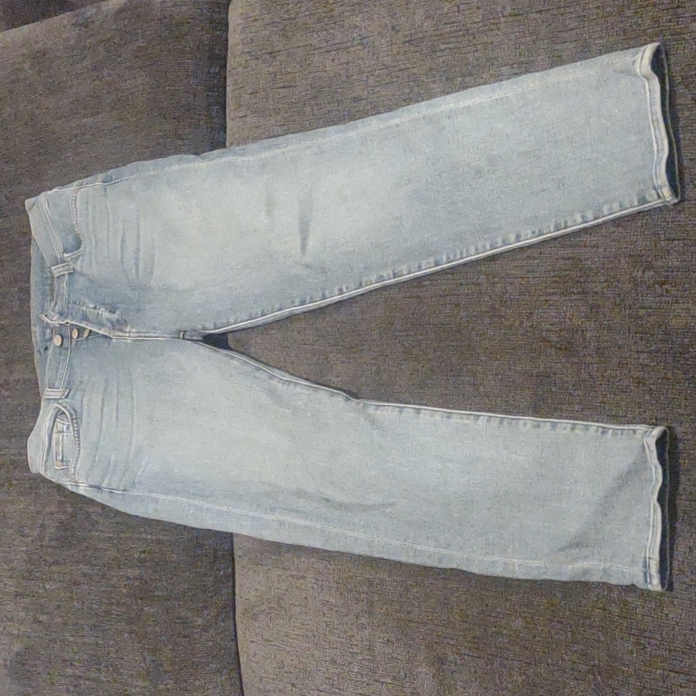 Jeans 7 for all mankind size 26 denim fall skinny light button up